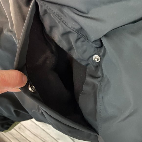 Champion Mens Black Packable Quarter Zip Hooded Jacket Tech Filled, Pocket, S - Picture 6 of 9